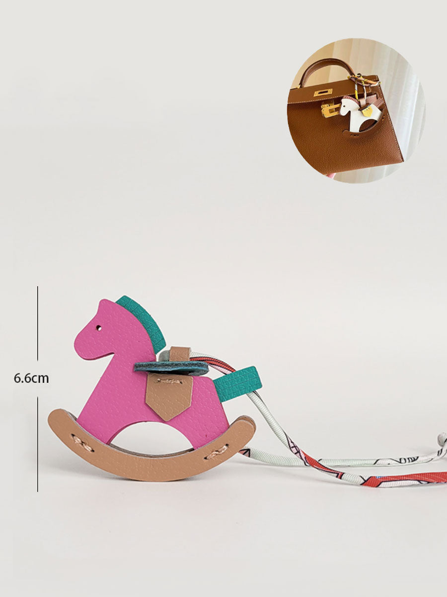 Handmade Leather Horse Bag Charm