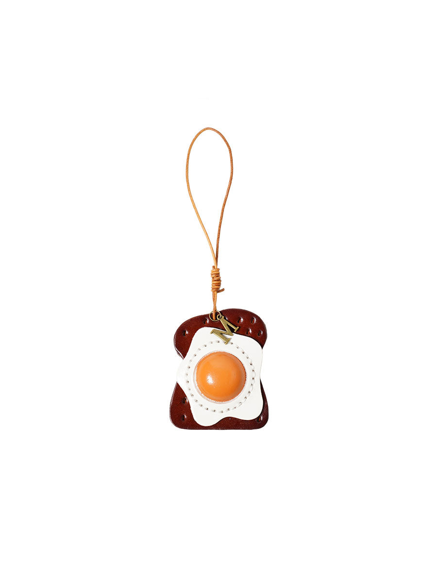 Handmade Egg Toast Bag Charm
