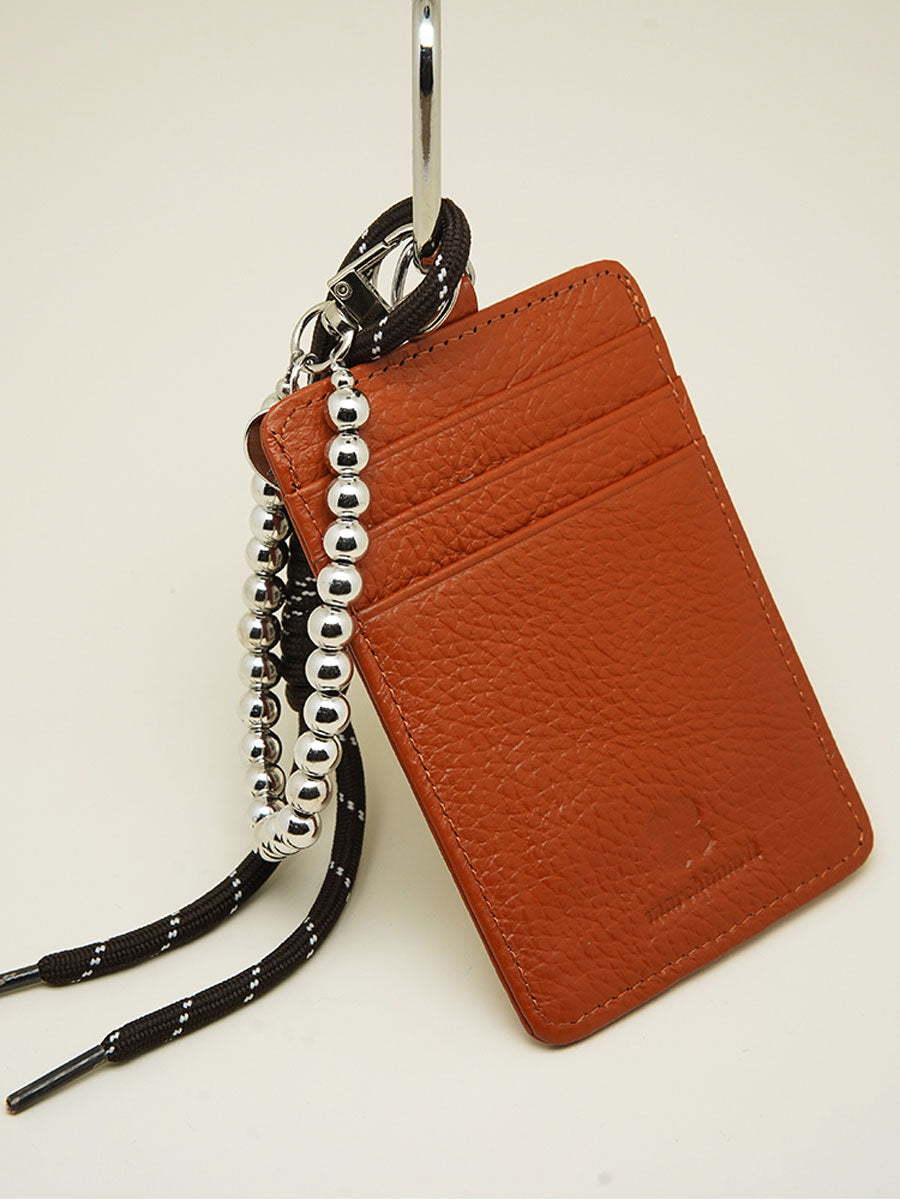 Leather Card Holder with ID Badge Window