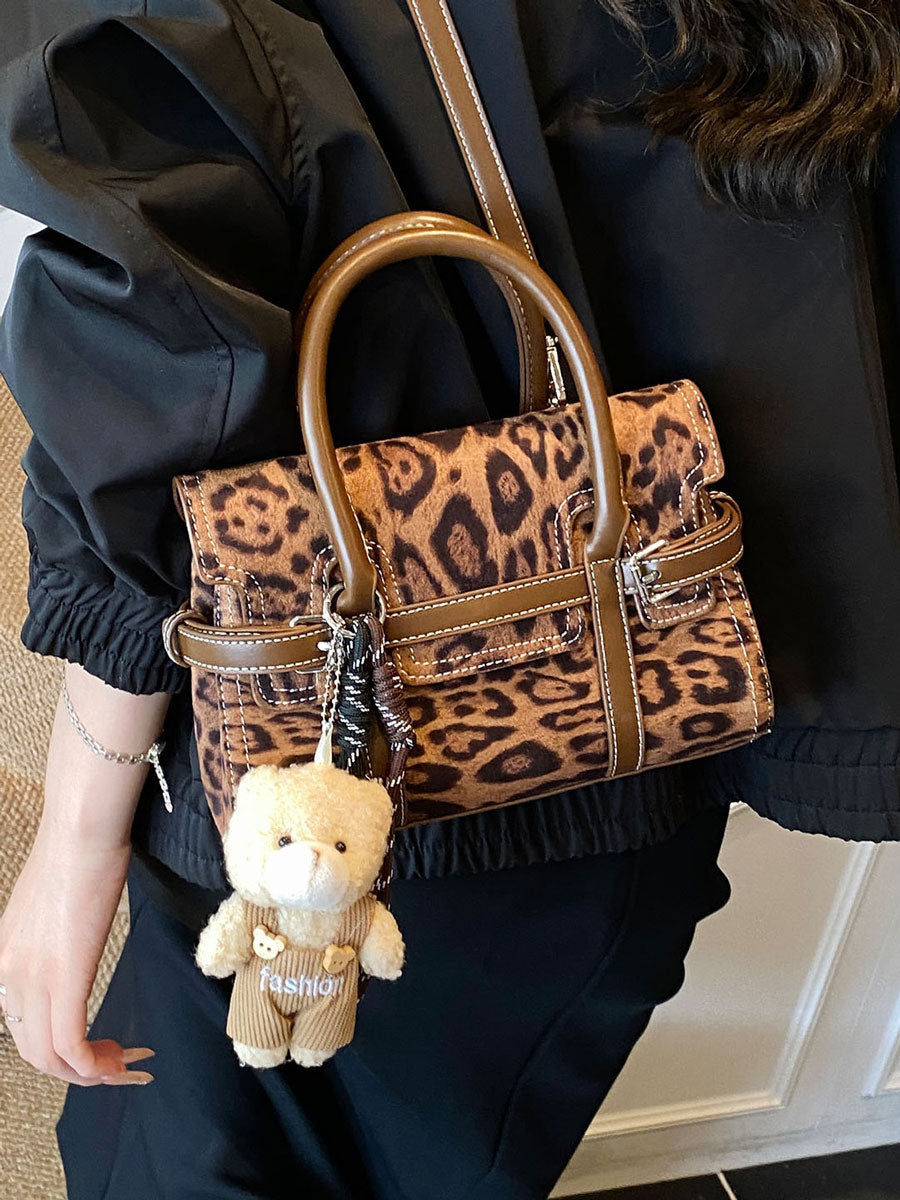 Autumn Style Print Small Crossbody Bag Blue