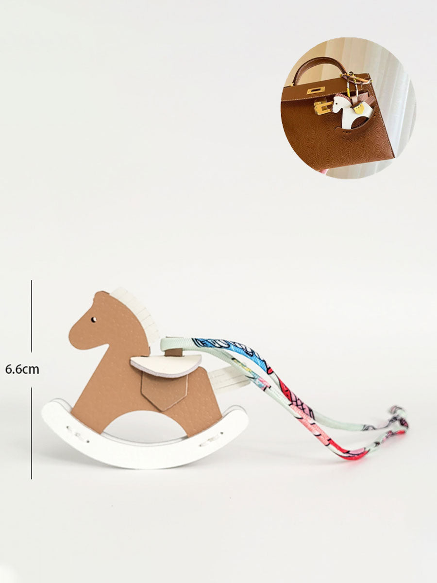 Handmade Leather Horse Bag Charm
