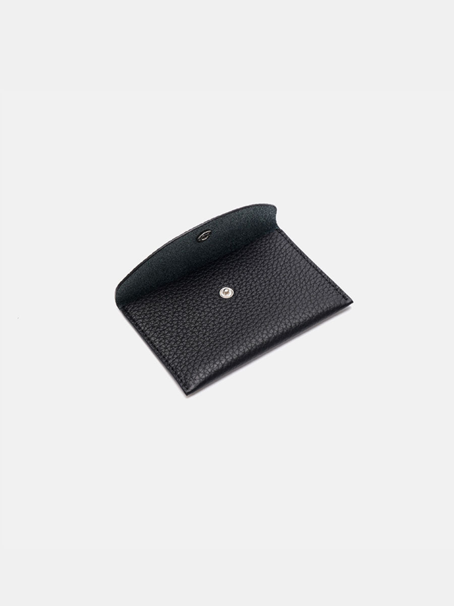 Luxury Genuine Leather Slim Card Holder Black