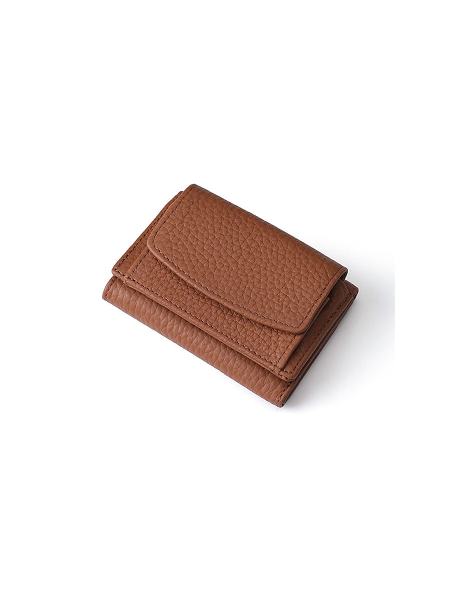Genuine Leather Mini Wallet RFID 18