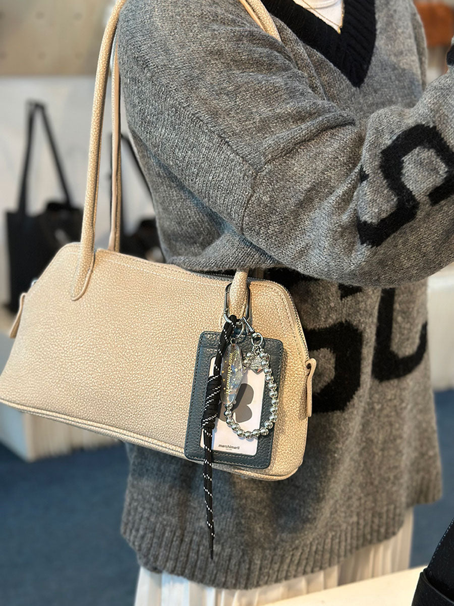 Leather Card Holder with ID Badge Window