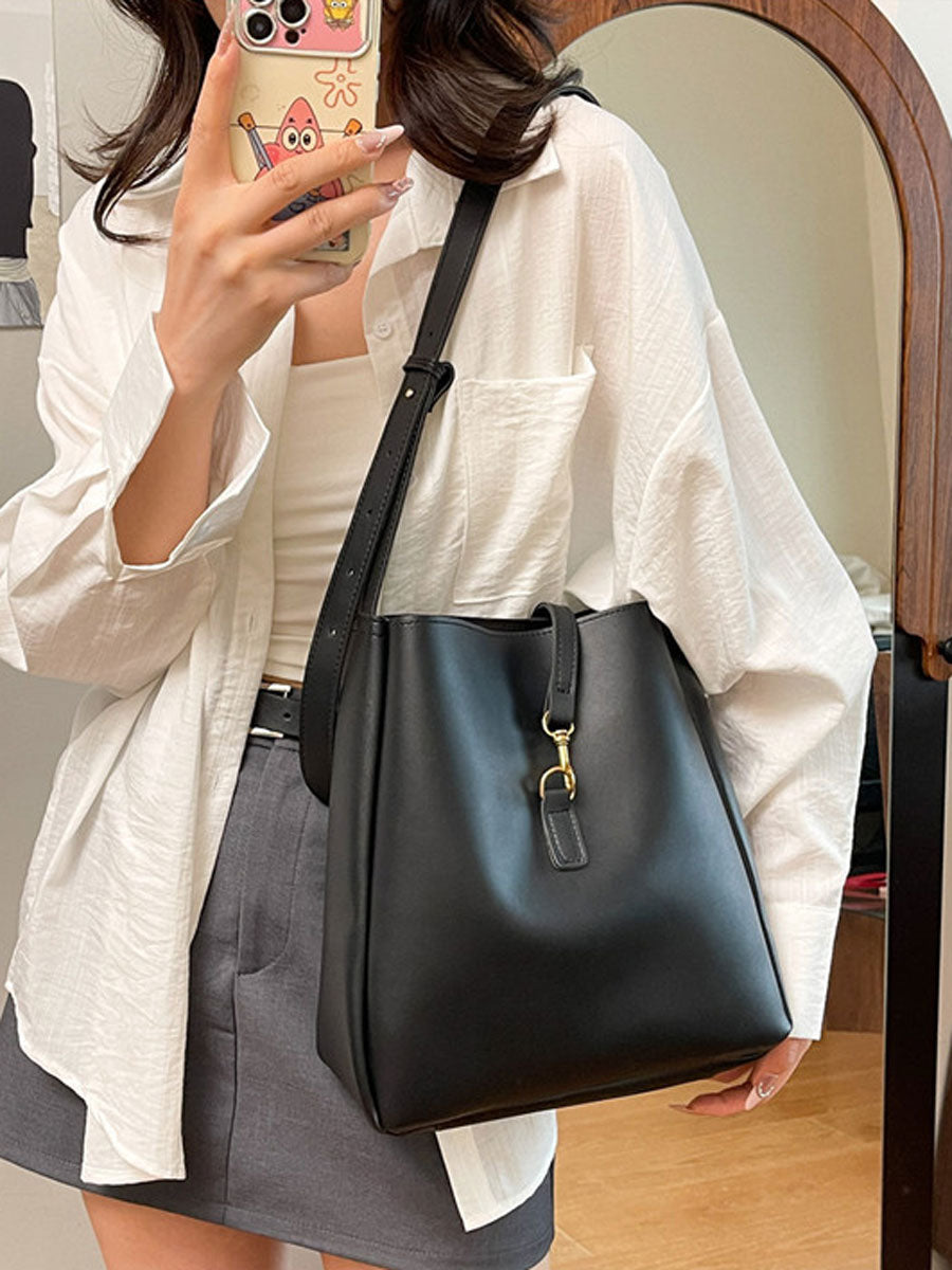 Trendy Bucket Bag Black