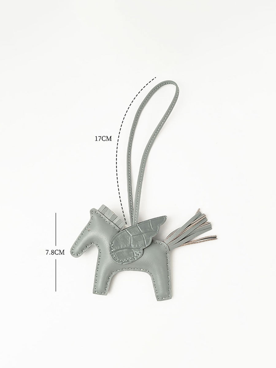 Luxury Leather Pegasus Bag Charm