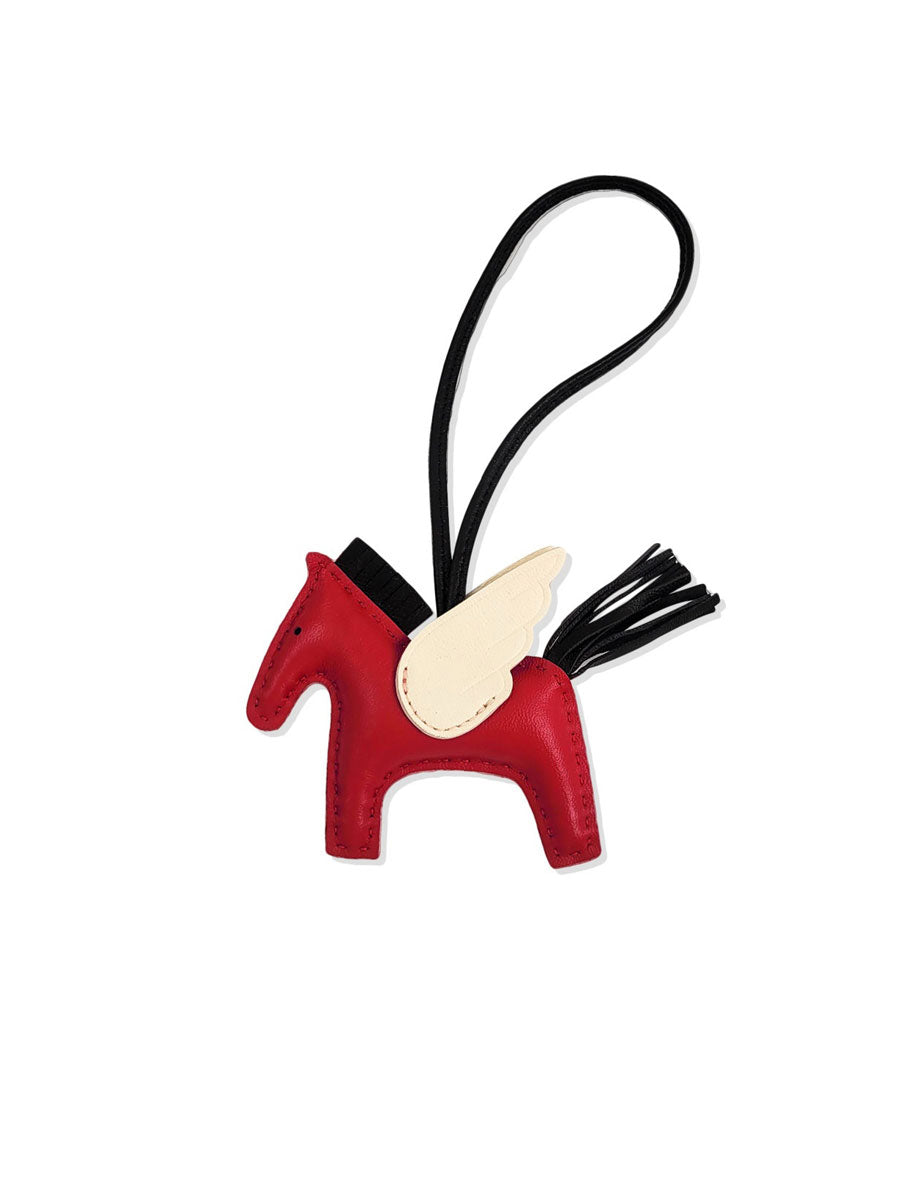 Luxury Leather Pegasus Bag Charm
