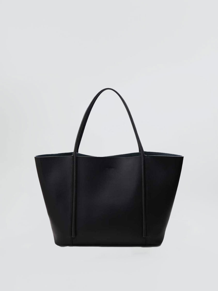 Oversize Genuine Leather Tote Shoulder Bags Soft Cream Yellow