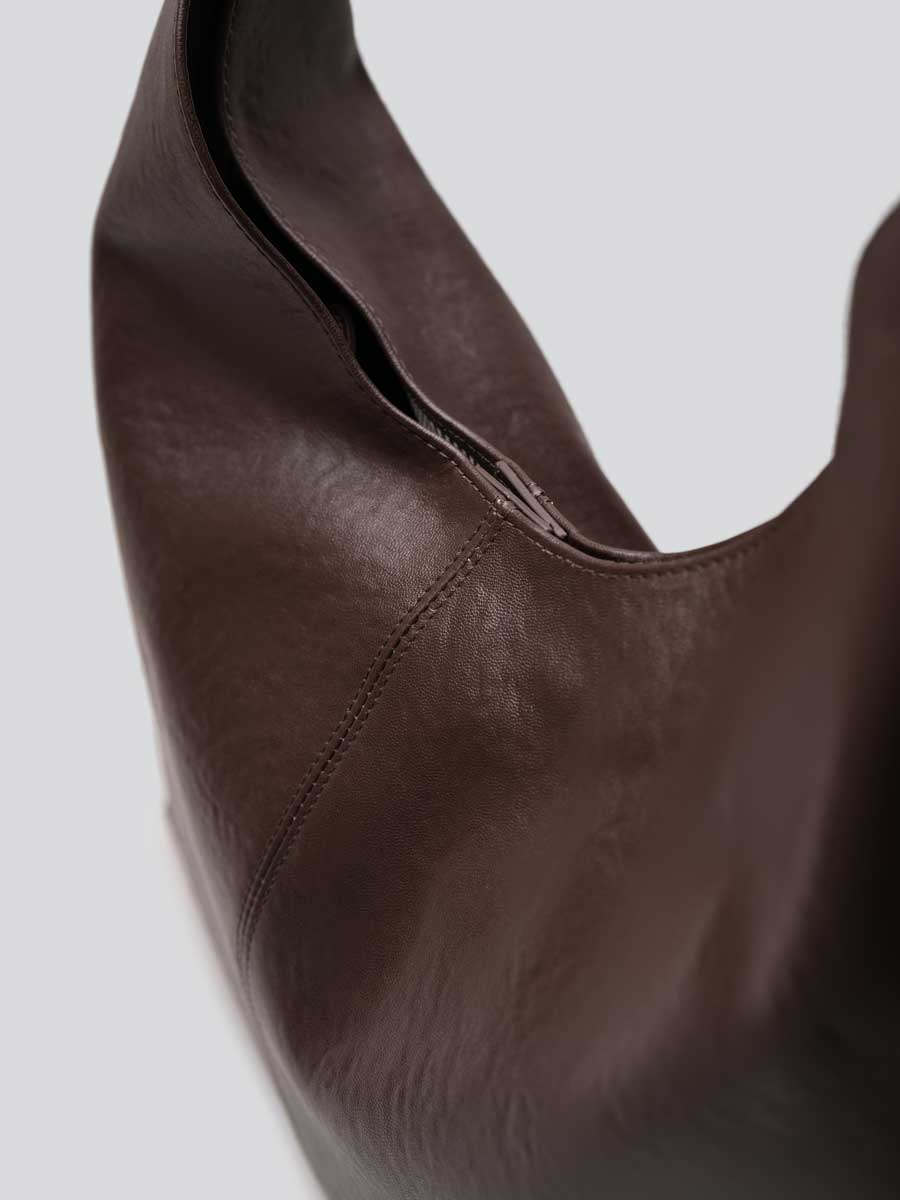 Real Leather Shoulder Hobo Bags Bronze