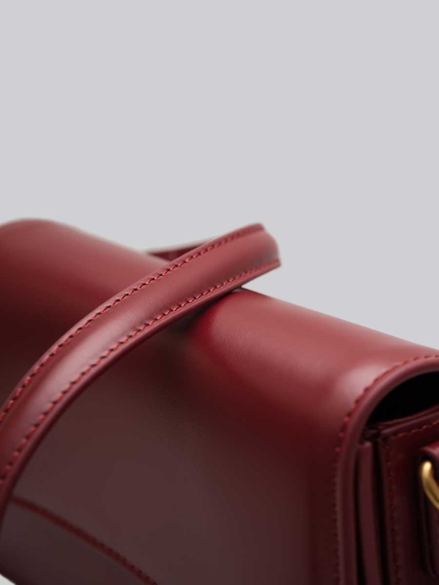 Genuine Patent Leather Clutch Shoulder Bag with Dual Straps Black