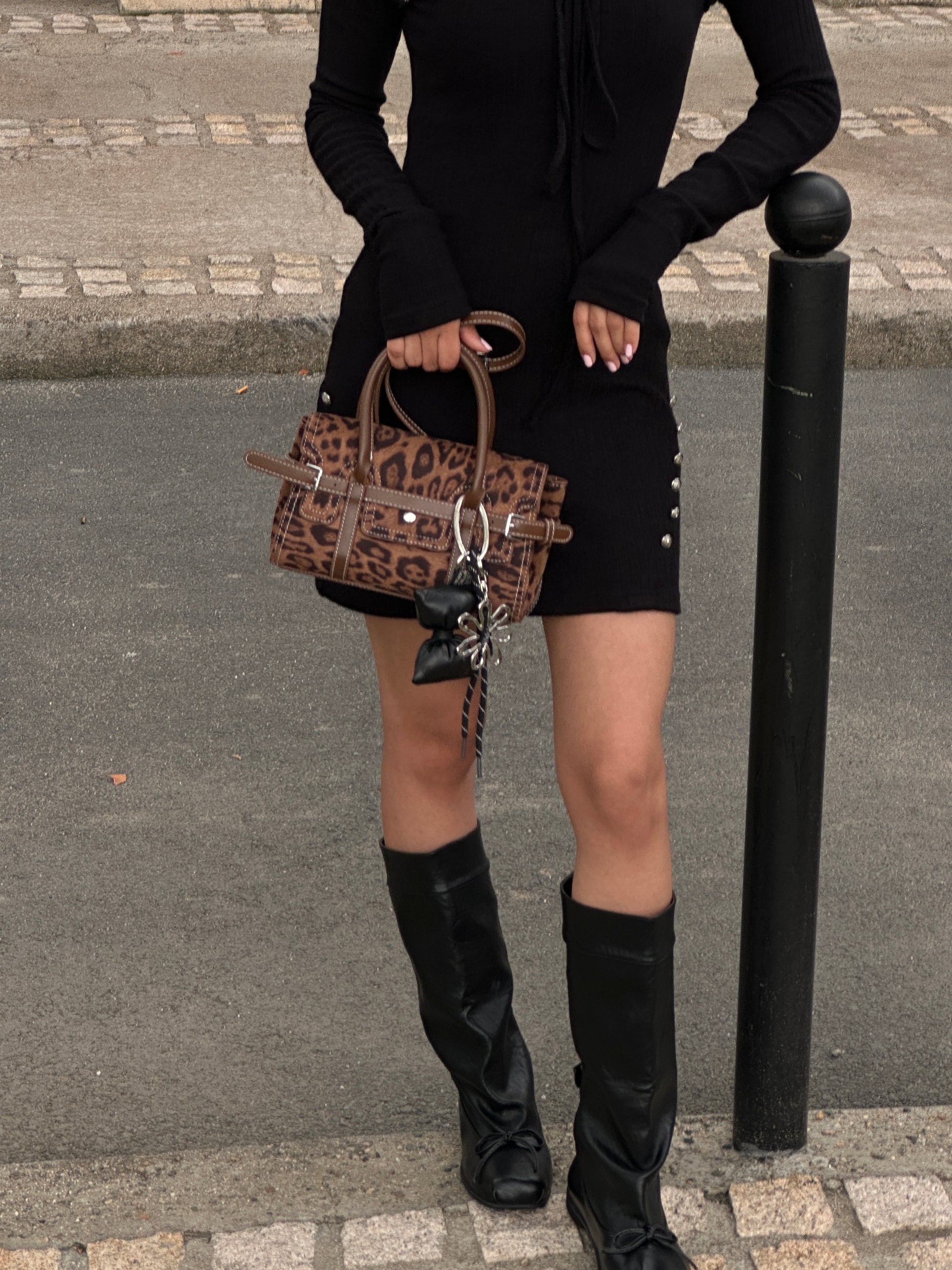 Autumn Style Print Small Crossbody Bag Blue